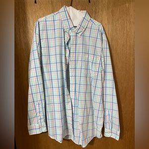 Chaps Blue, Green, Pink Plaid XL Shirt